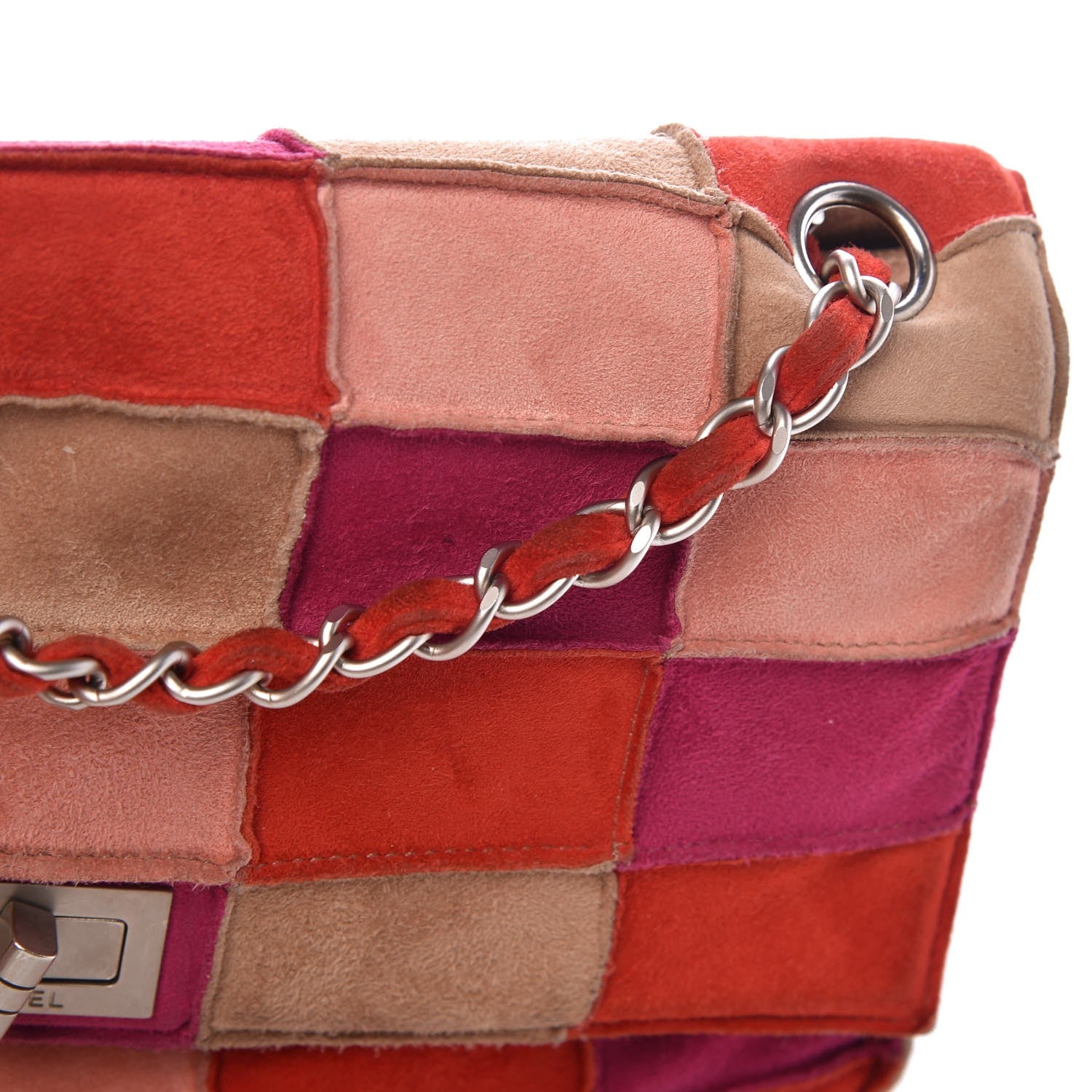 Chanel Suede Patchwork Medium Mademoiselle Flap Multicolor 10 of 11
