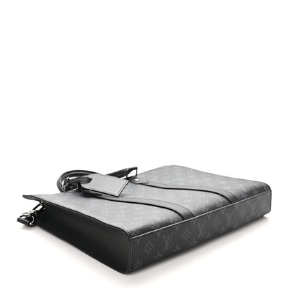 Louis Vuitton Monogram Eclipse Sac Plat Horizontal Zipper 4 of 9