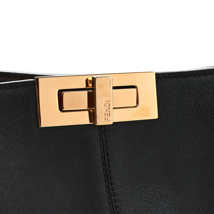 Fendi Vitello Seta Century Large Peekaboo X-Lite Black Fragola 5 of 7