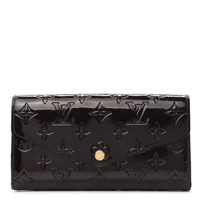 Louis Vuitton Vernis Sarah Wallet NM Amarante 1 of 6