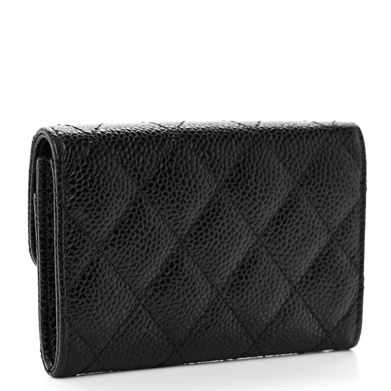 Chanel Caviar Quilted Flap Card Holder Black 3 of 8