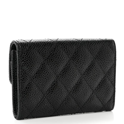 Chanel Caviar Quilted Flap Card Holder Black 3 of 8