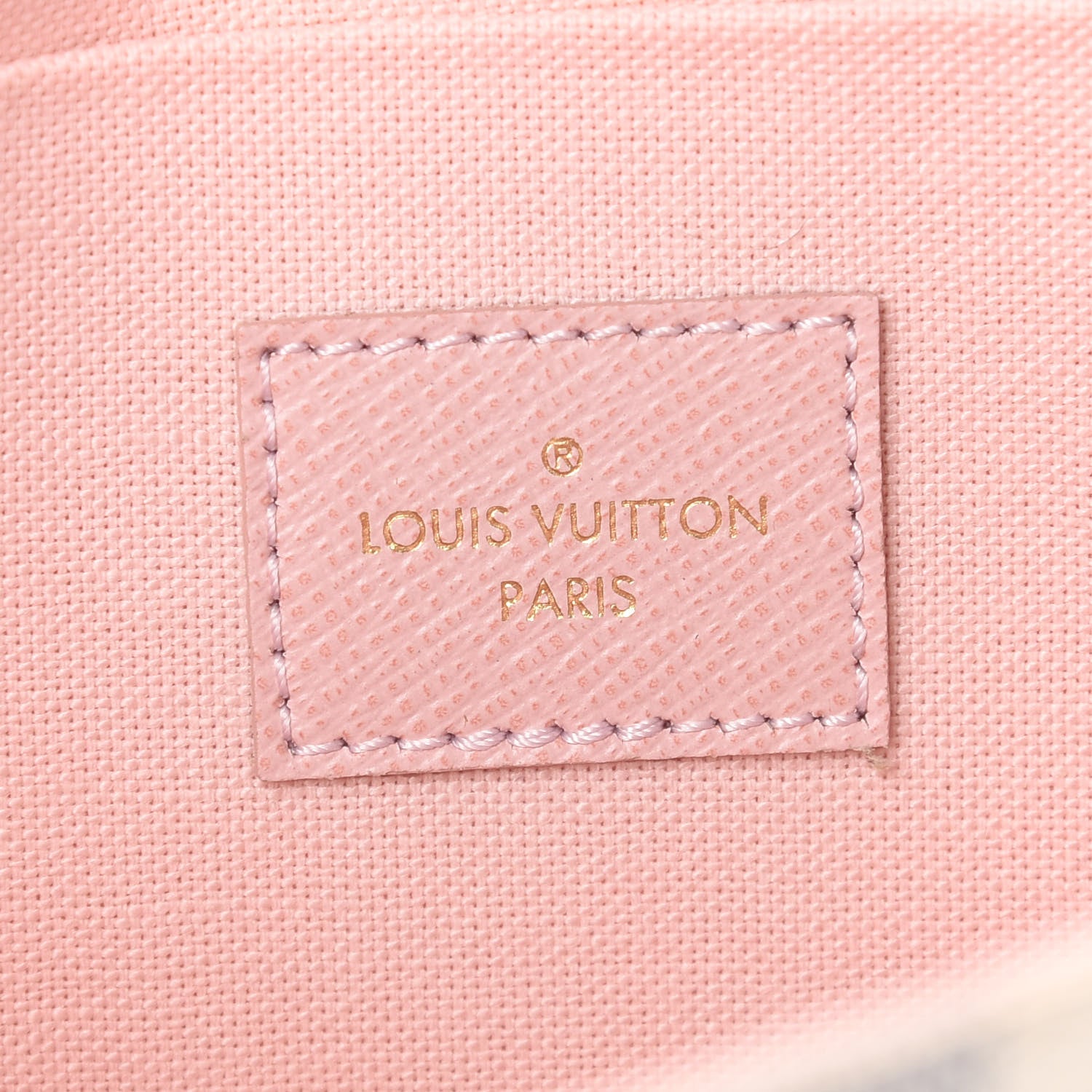 Louis Vuitton Damier Azur Pochette Felicie Chain Wallet Rose Ballerine 6 of 8