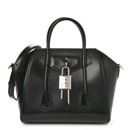 Givenchy Box Calfskin Mini Lock Antigona Shoulder Bag Black 1 of 9