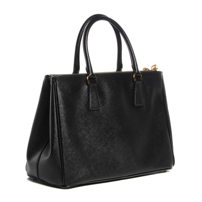 Prada Saffiano Lux Medium Double Zip Tote Nero Black 3 of 12