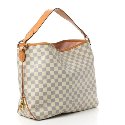 Louis Vuitton Damier Azur Delightful MM Rose Ballerine 3 of 10