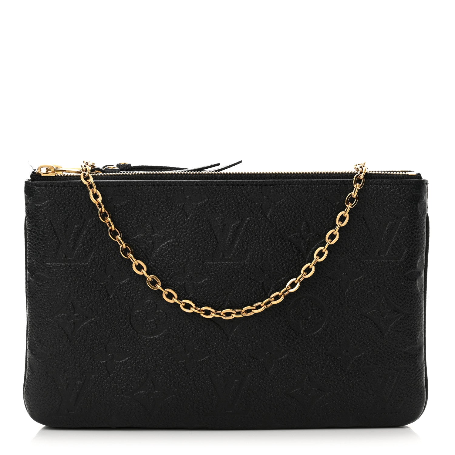 Louis Vuitton Empreinte Double Zip Pochette Black 1 of 14