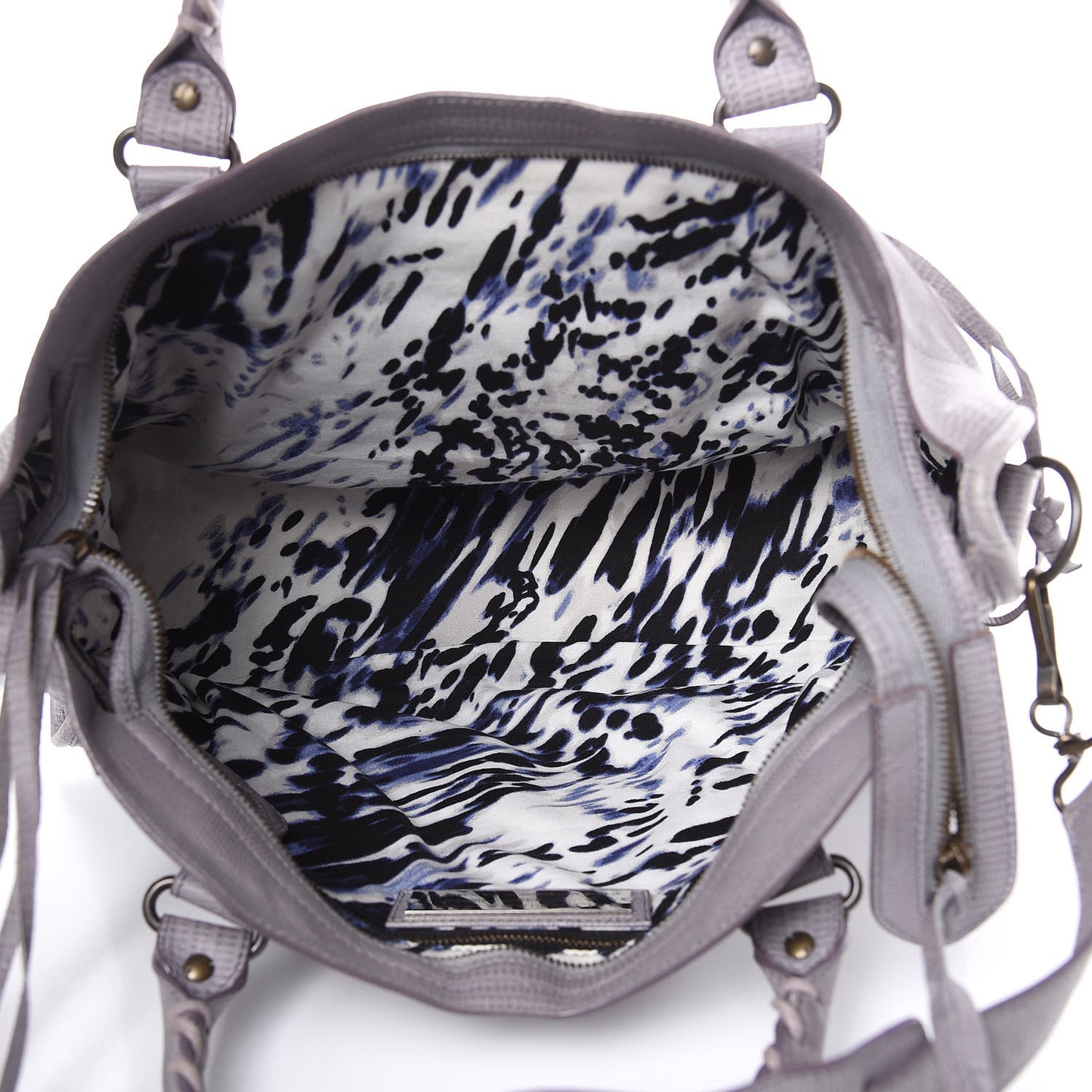 Agneau Lizard Embossed City Fer