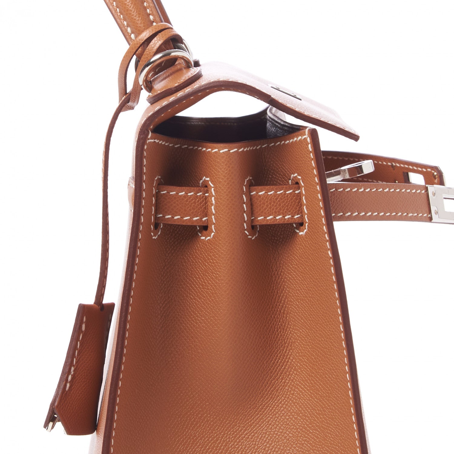Hermes Madame Calfskin Kelly Sellier 25 Gold 19 of 32