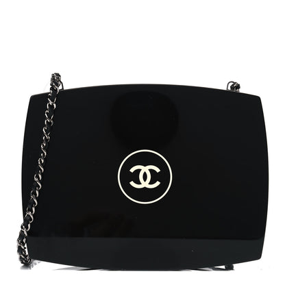 Chanel Plexiglass Compact Box Clutch Black 1 of 5