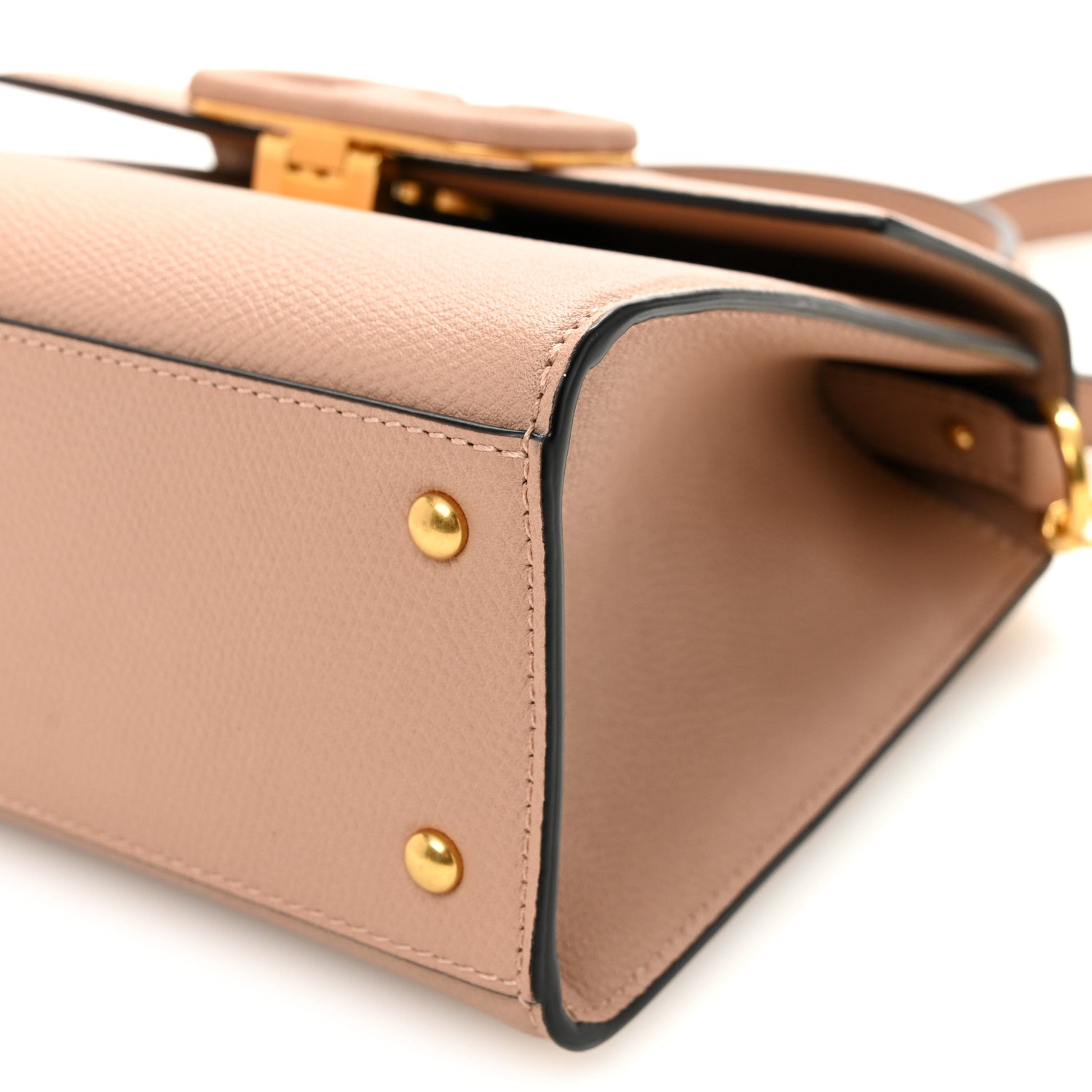 Valentino Garavani Grainy Calfskin Small VSling Top Handle Bag Poudre 9 of 9