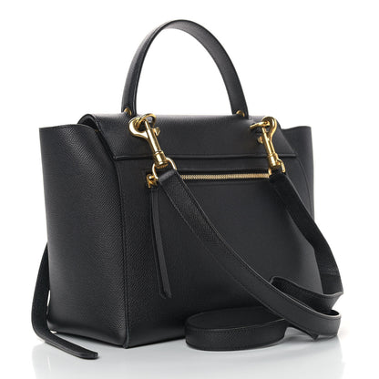 Celine Grained Calfskin Micro Belt Bag Black 3 of 13