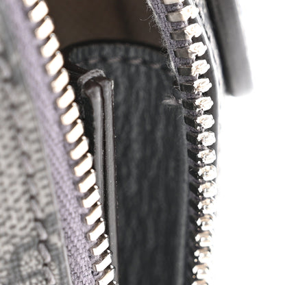 Gucci GG Supreme Monogram Textured Dollar Calfskin Small Ophidia Top Handle Shoulder Bag Grey Black Graphite Grey 12 of 14