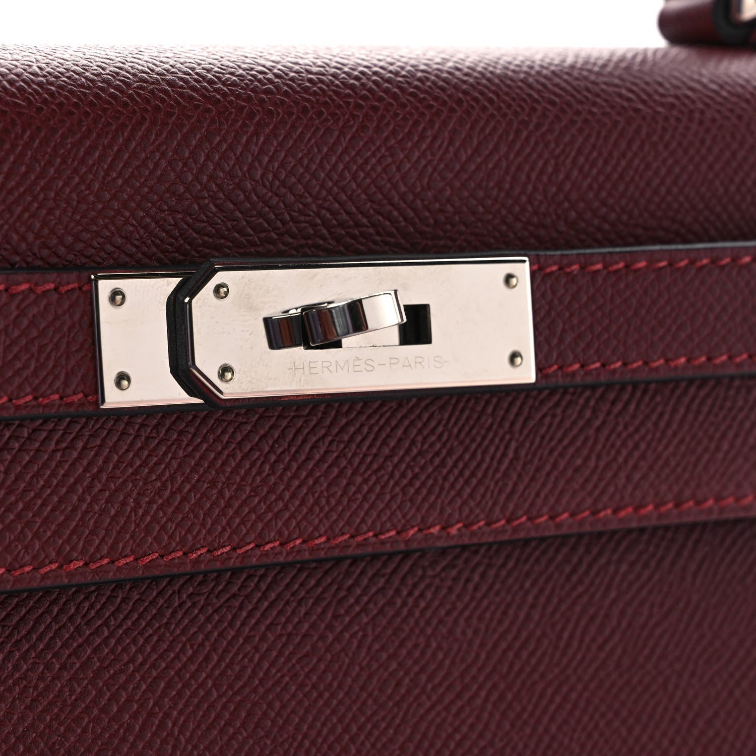 Hermes Epsom Kelly Sellier 28 Rouge H 9 of 10