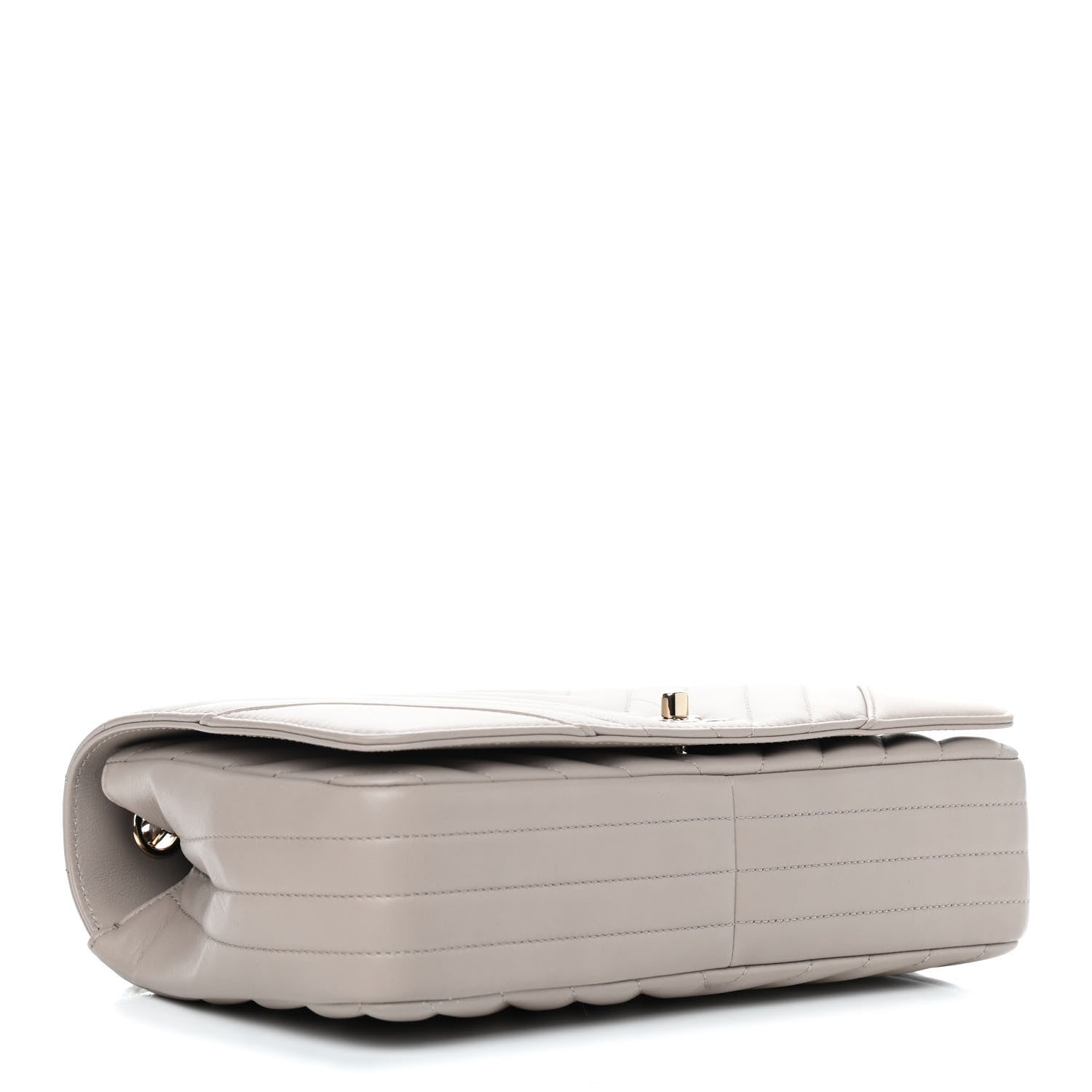 Chanel Calfskin Chevron Quilted Large Statement Flap Grey 4 of 9