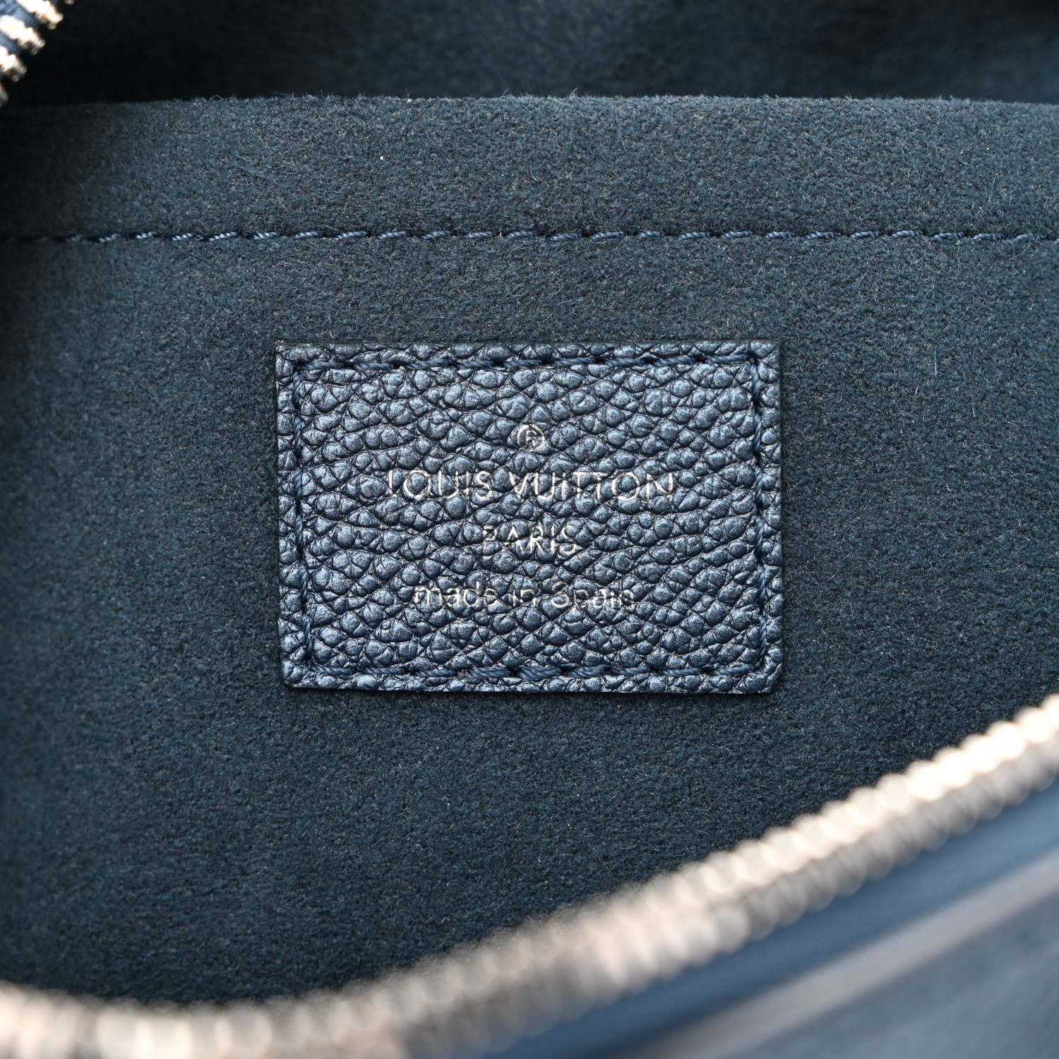 Louis Vuitton Metallic Empreinte Monogram Giant Speedy Bandouliere 20 Navy Nacre 6 of 9