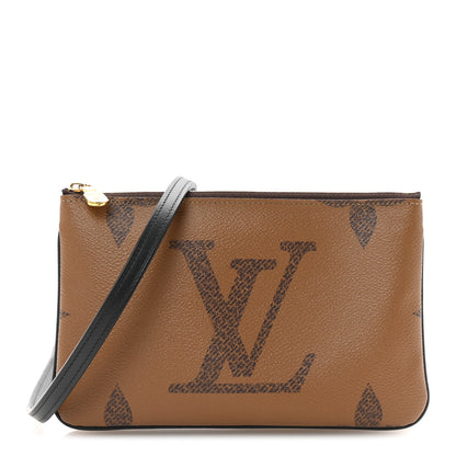 Louis Vuitton Reverse Monogram Giant Double Zip Pochette 1 of 9