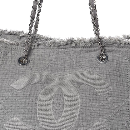 Chanel Canvas Small Double Face Tote Gray 8 of 10
