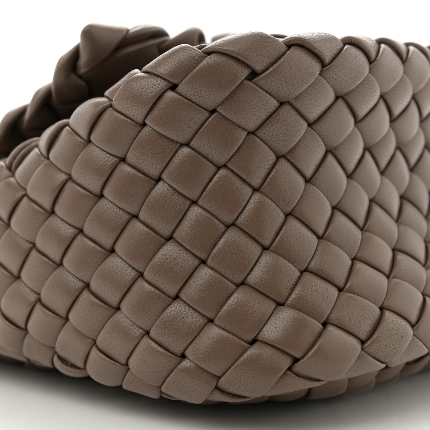 Bottega Veneta Nappa Intreccio Mini Cobble Shoulder Bag Taupe Grey 8 of 9