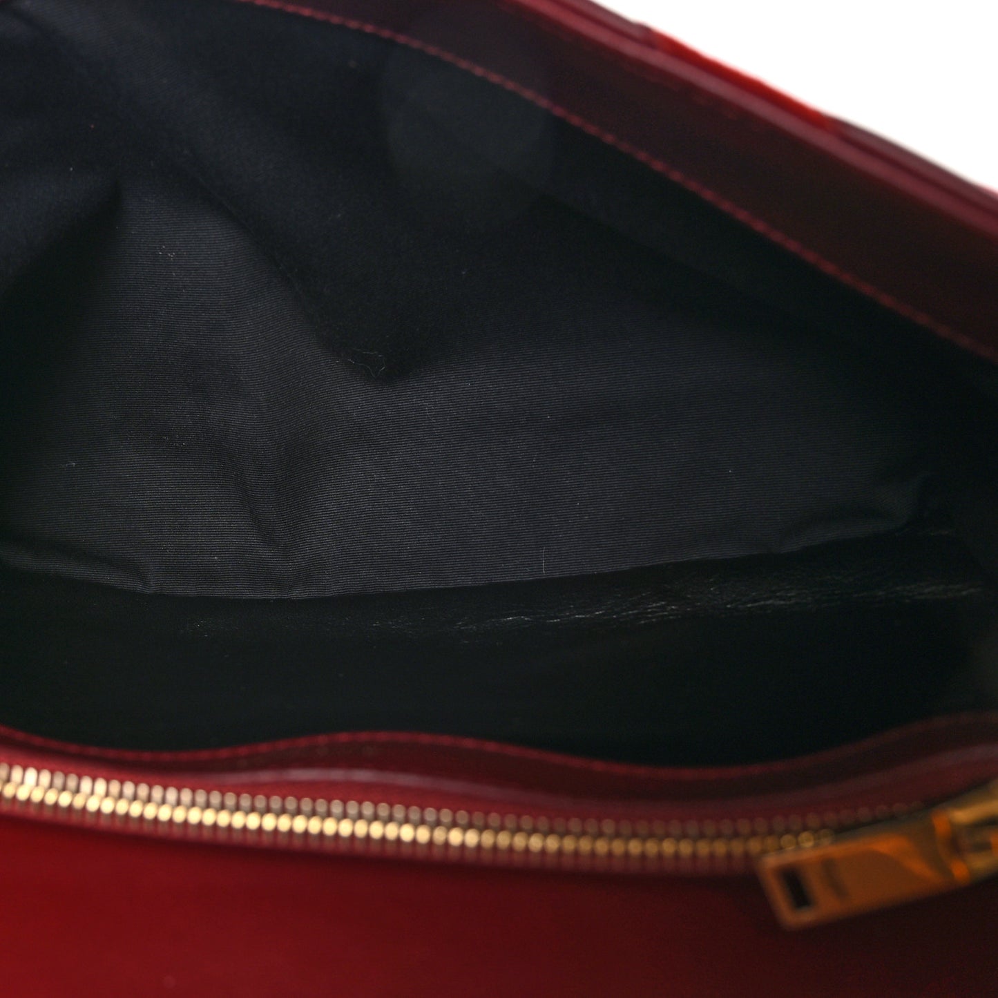 Calfskin Suede Matelasse Chevron Large Monogram College Bag Burgundy