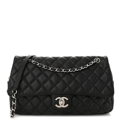 Chanel Caviar Quilted Jumbo Easy Flap Black 1 of 13
