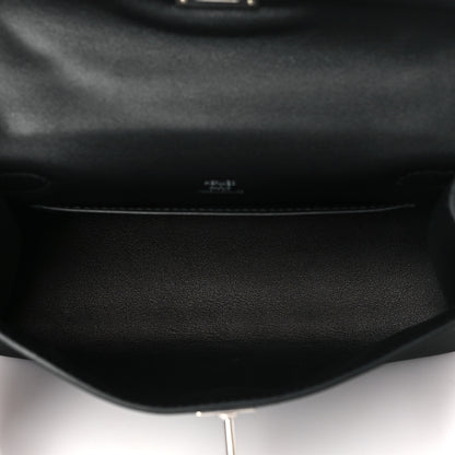 Hermes Swift Kelly Pochette Clutch Black 5 of 11