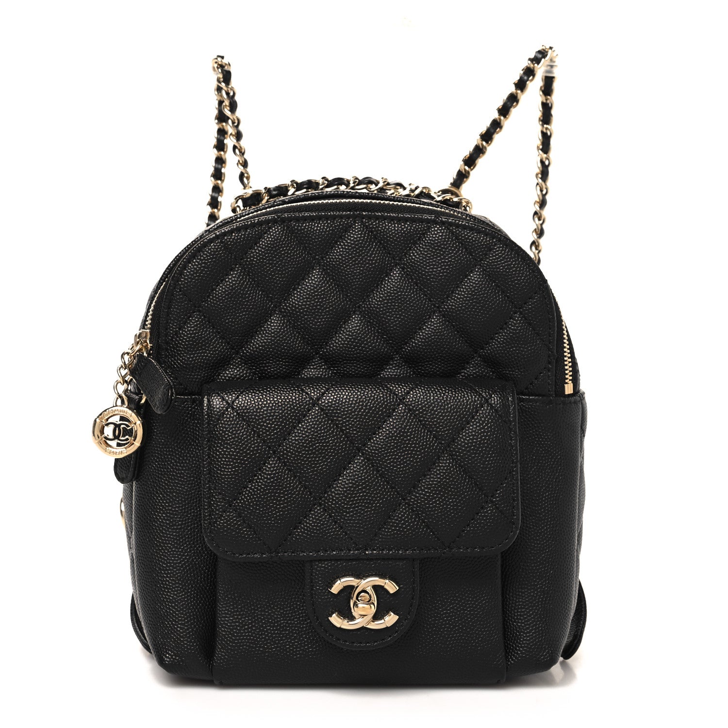 Chanel Caviar Quilted Small CC Day Backpack Black 1 of 10