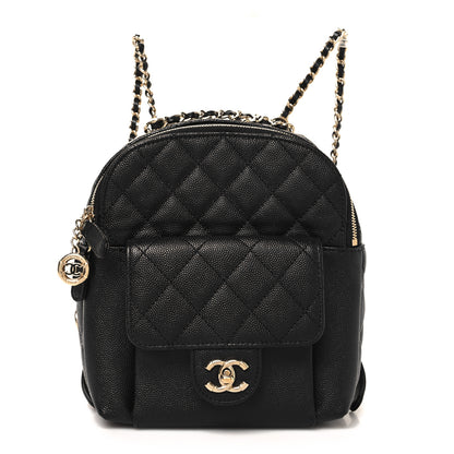Chanel Caviar Quilted Small CC Day Backpack Black 1 of 10