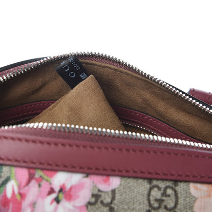 Gucci GG Supreme Monogram Blooms Small Boston Beige Multicolor Dry Rose 6 of 10