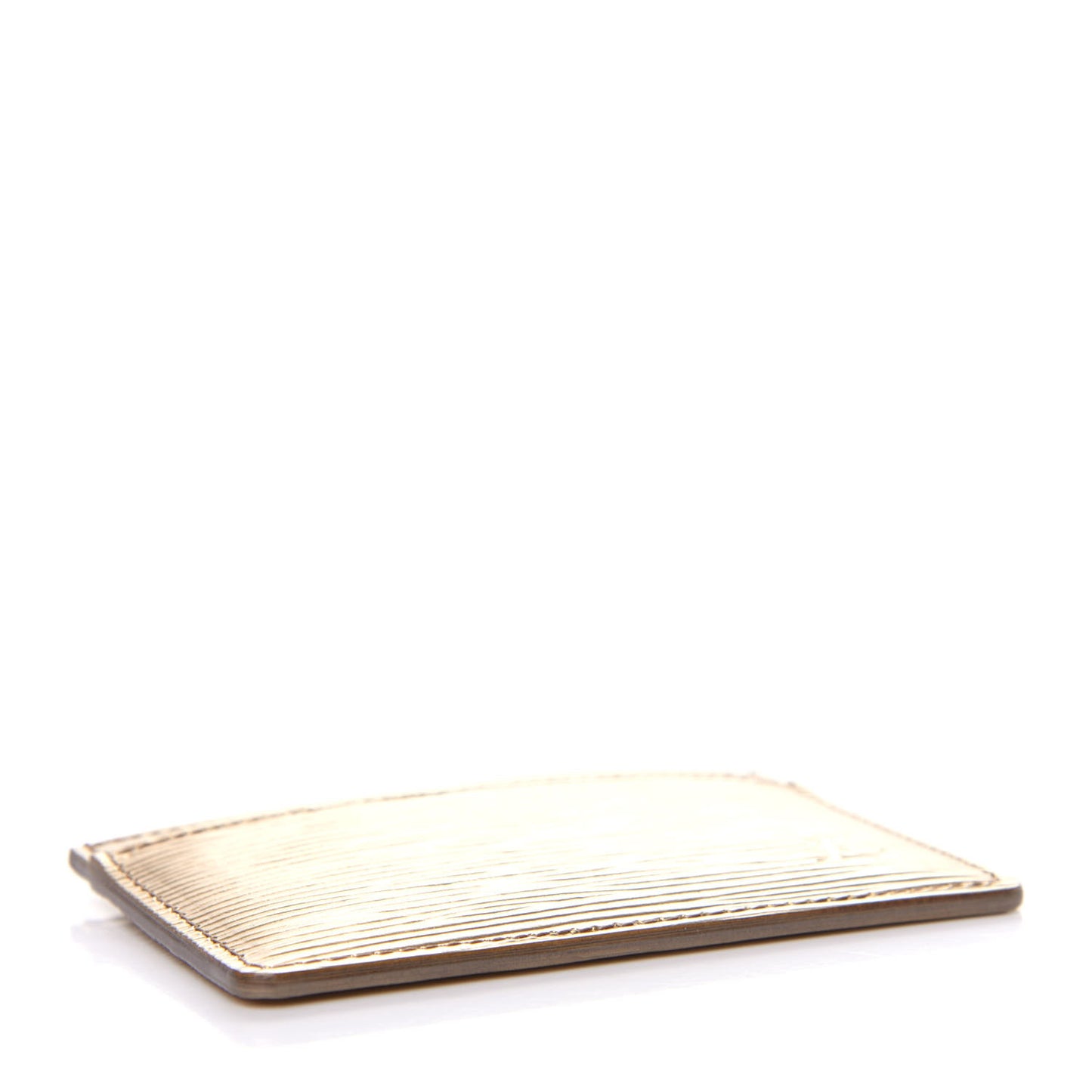 Epi Card Holder Gold