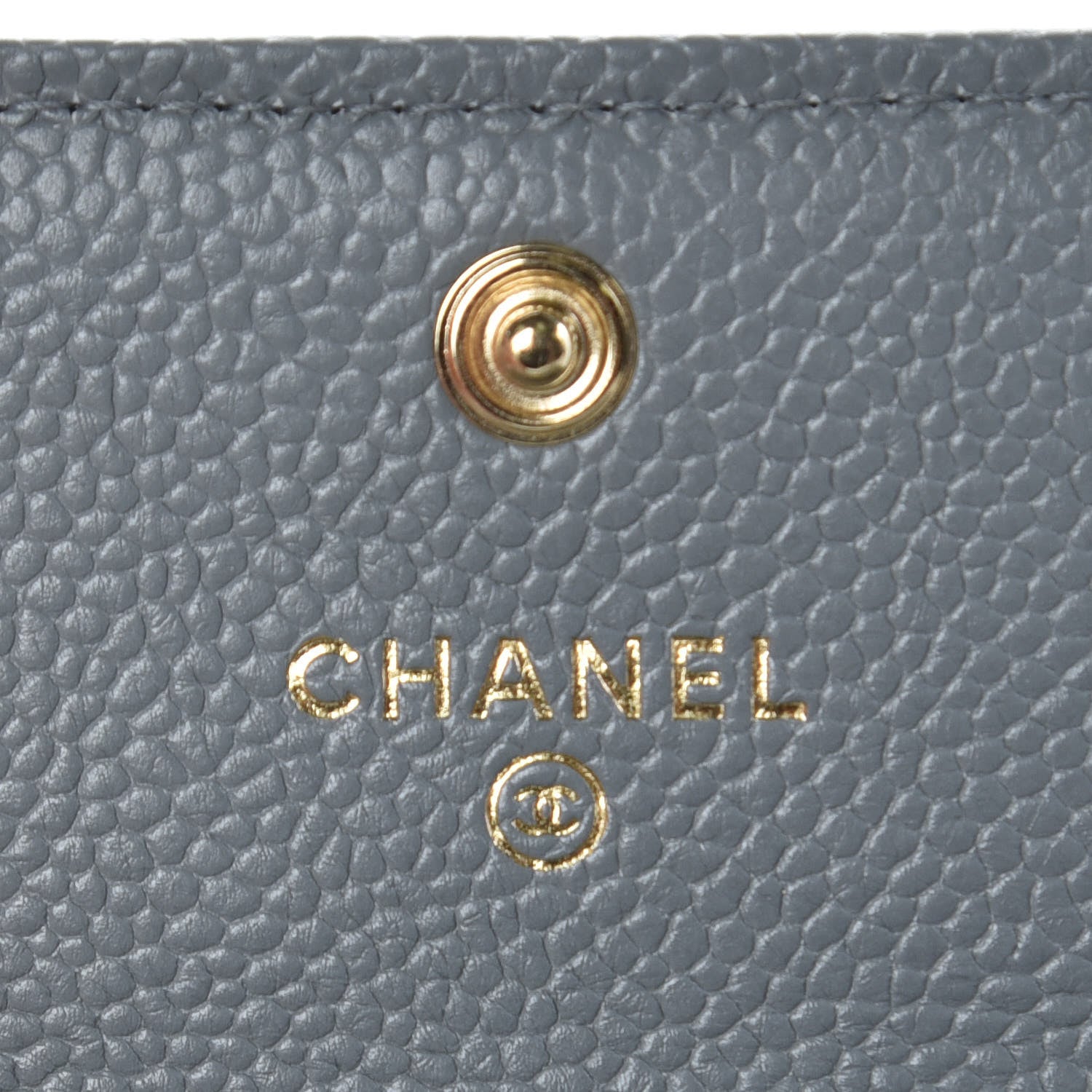 Chanel Caviar Quilted Boy Flap Card Holder Flap Grey 6 of 8