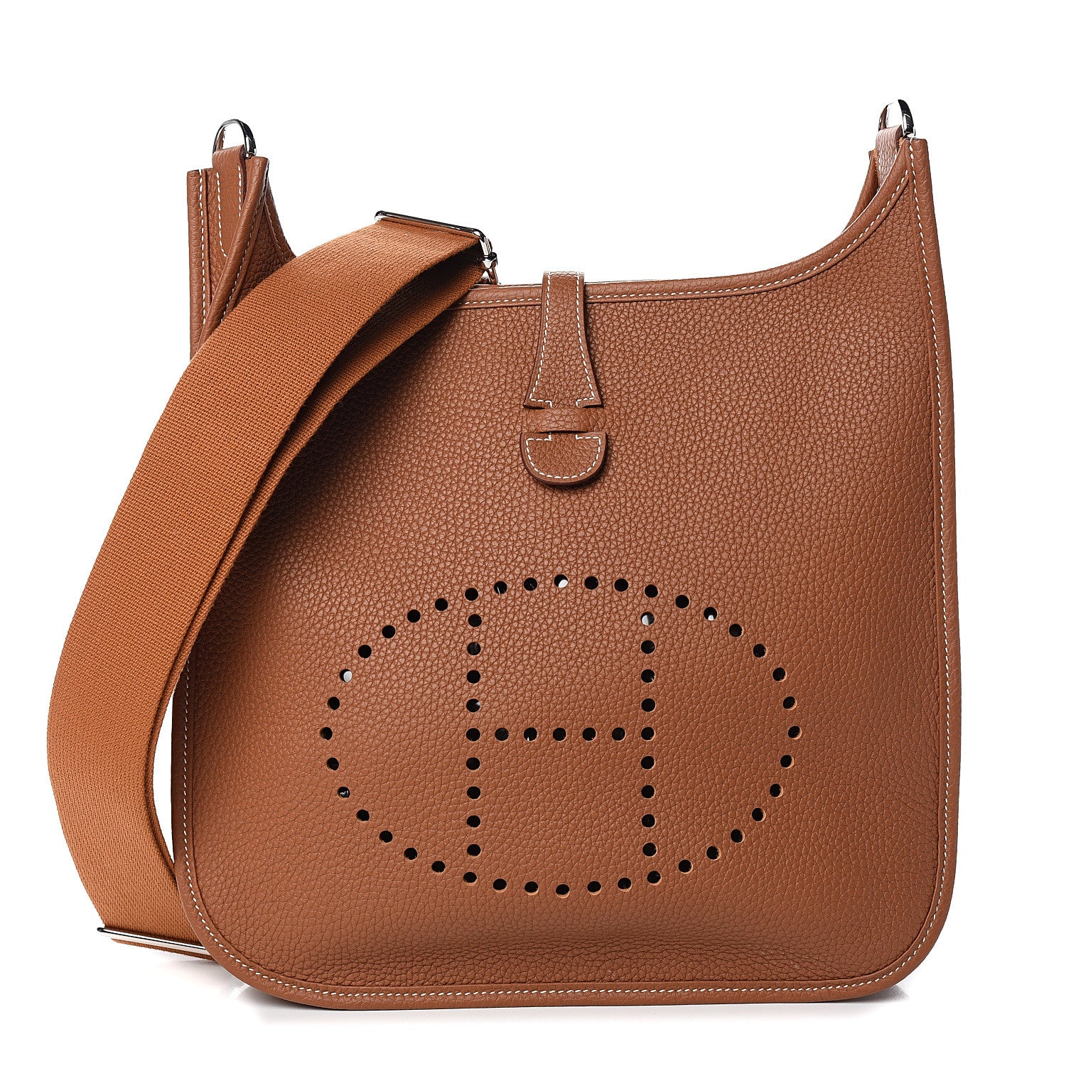 Hermes Taurillon Clemence Evelyne III PM Gold 1 of 10