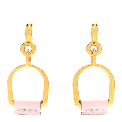 Hermes Swift Small Heritage Equestre Etrier Earrings Mauve Pale 1 of 5