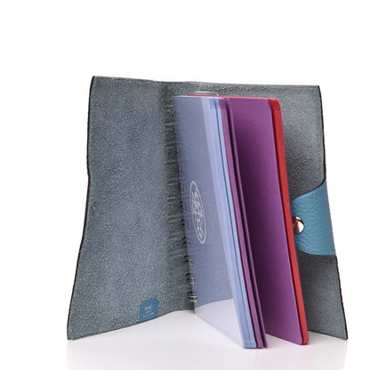 Hermes Taurillon Clemence Ulysse PM Notebook Cover Blue Jean 5 of 7