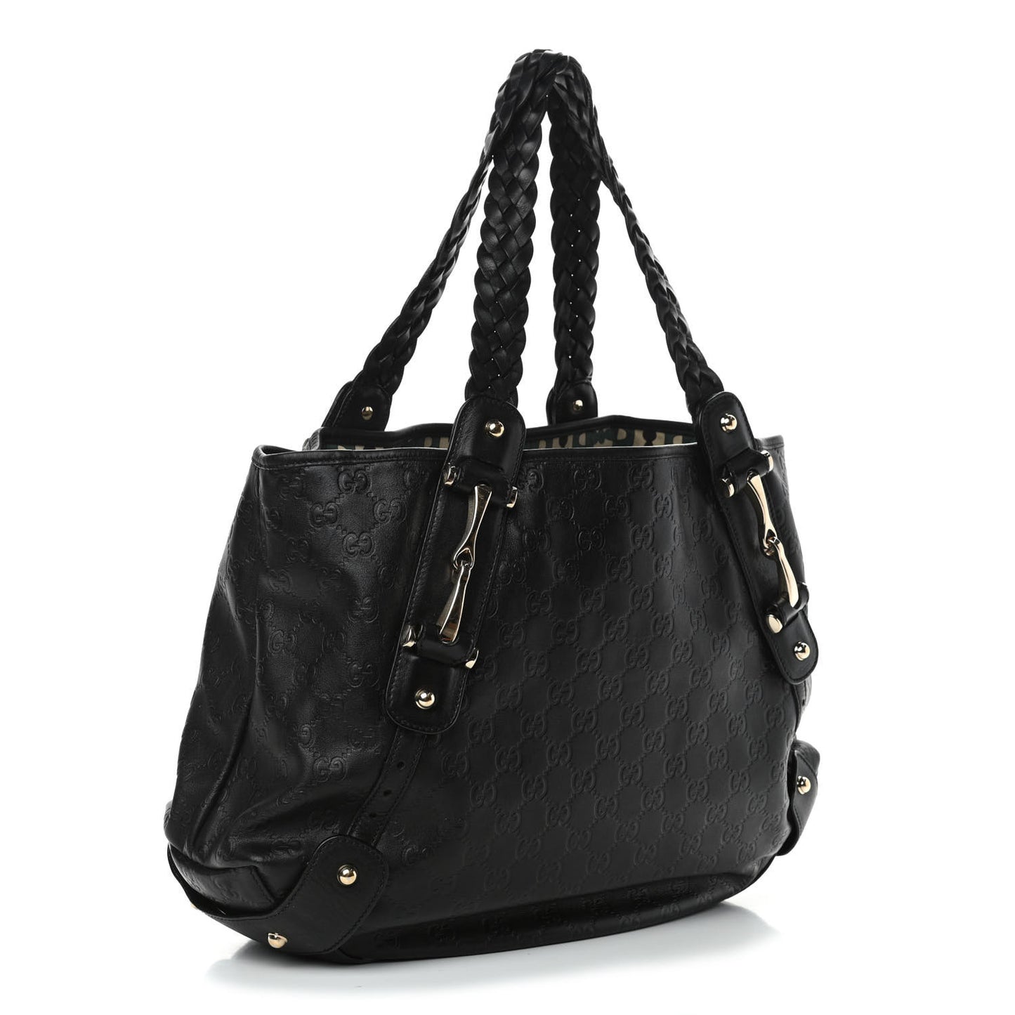 Guccissima Medium Pelham Shoulder Bag Black