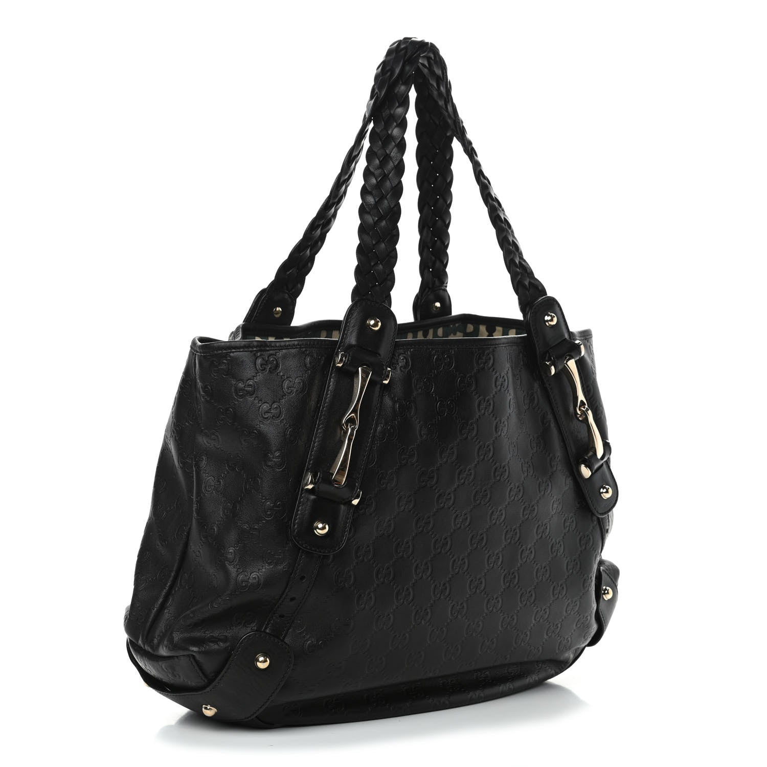 Gucci Guccissima Medium Pelham Shoulder Bag Black 2 of 4