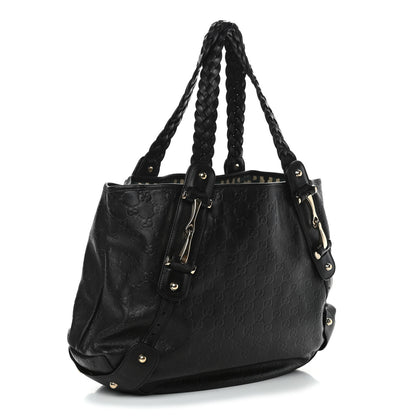 Gucci Guccissima Medium Pelham Shoulder Bag Black 2 of 4