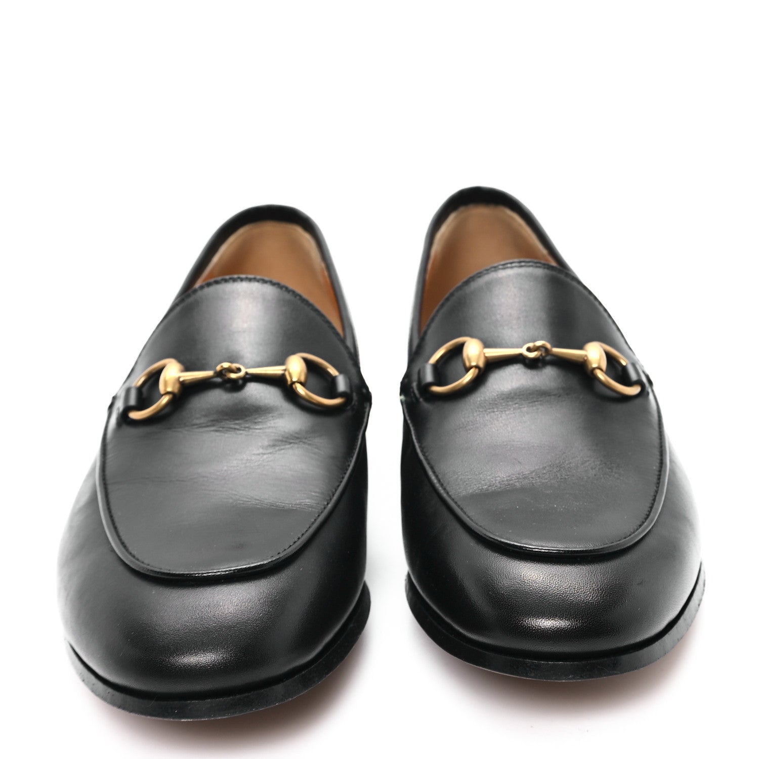 Gucci Calfskin Womens Jordaan Loafers 36 Black 3 of 10