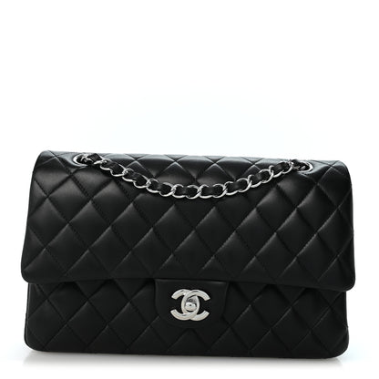 Chanel Lambskin Quilted Medium Double Flap Black 1 of 10