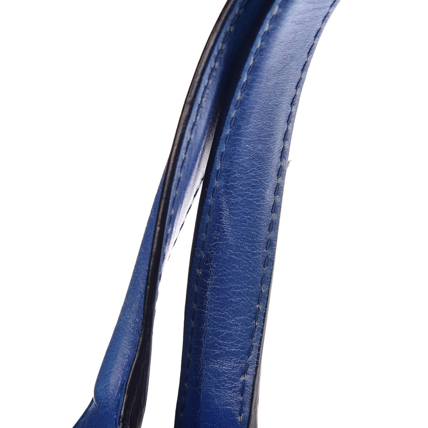 Shiny Calfskin Suede Monna L Cobalt