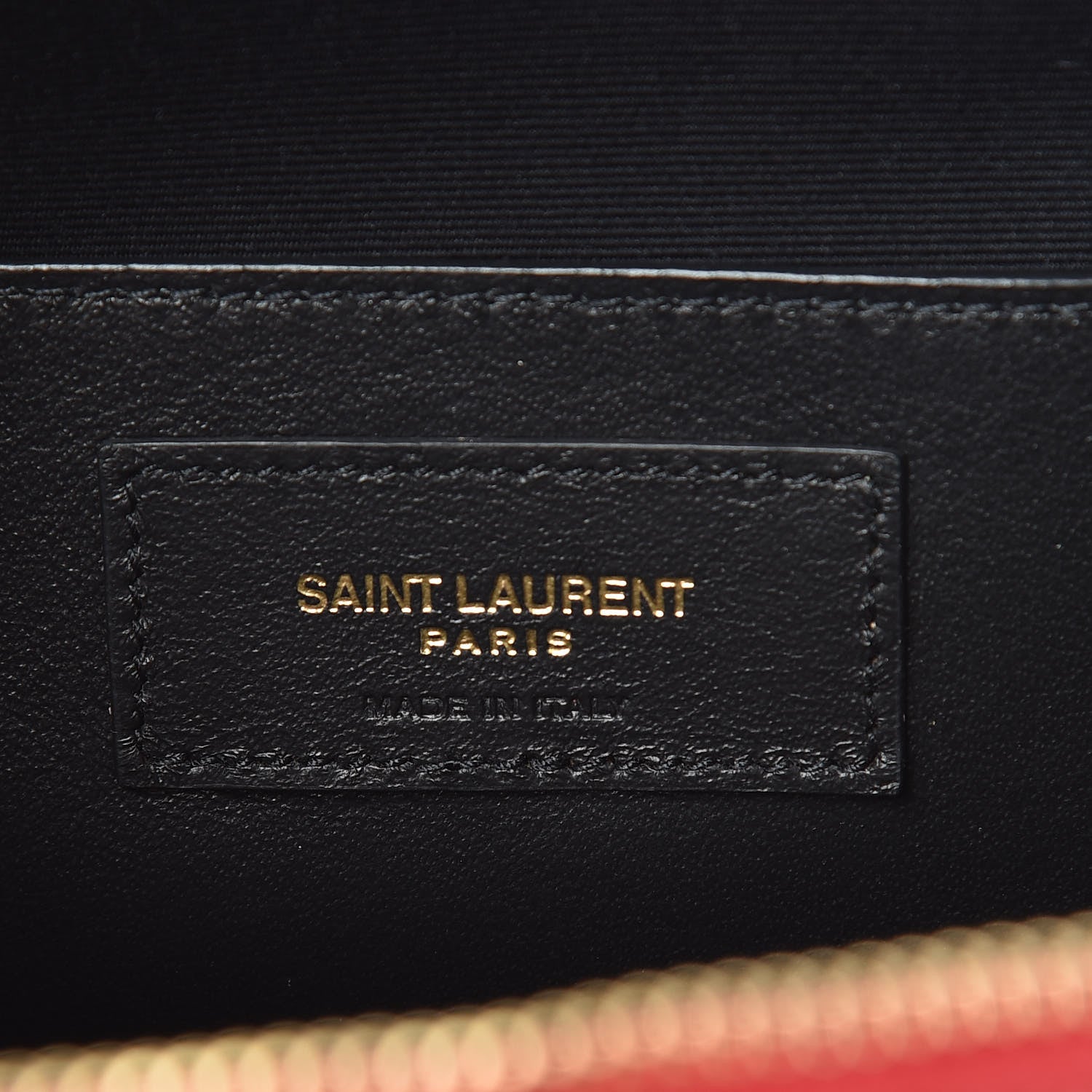 Saint Laurent Lambskin Matelasse Vicky Monogram Belt Bag Eros Red 6 of 8