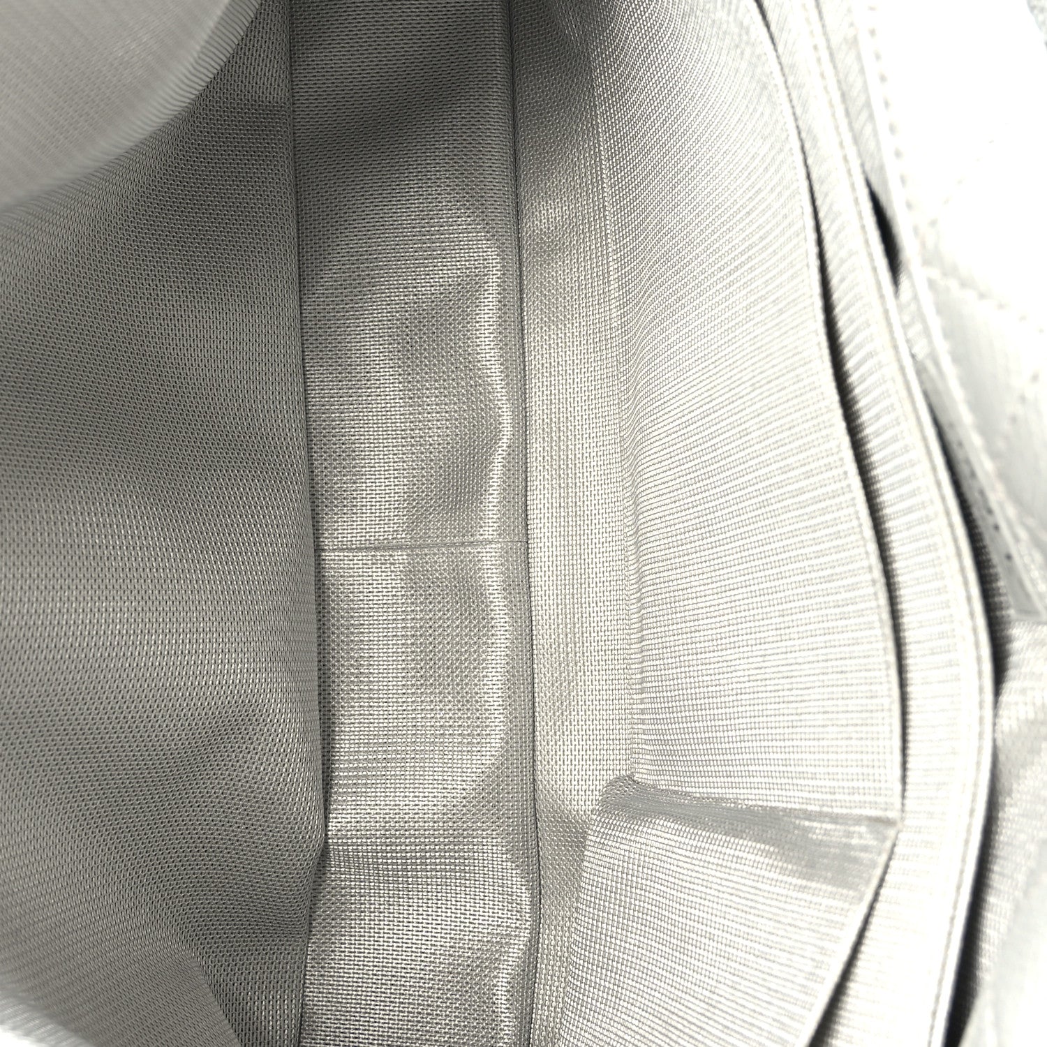 Chanel Metallic Calfskin Quilted XXL Travel Flap Bag Silver 5 of 9