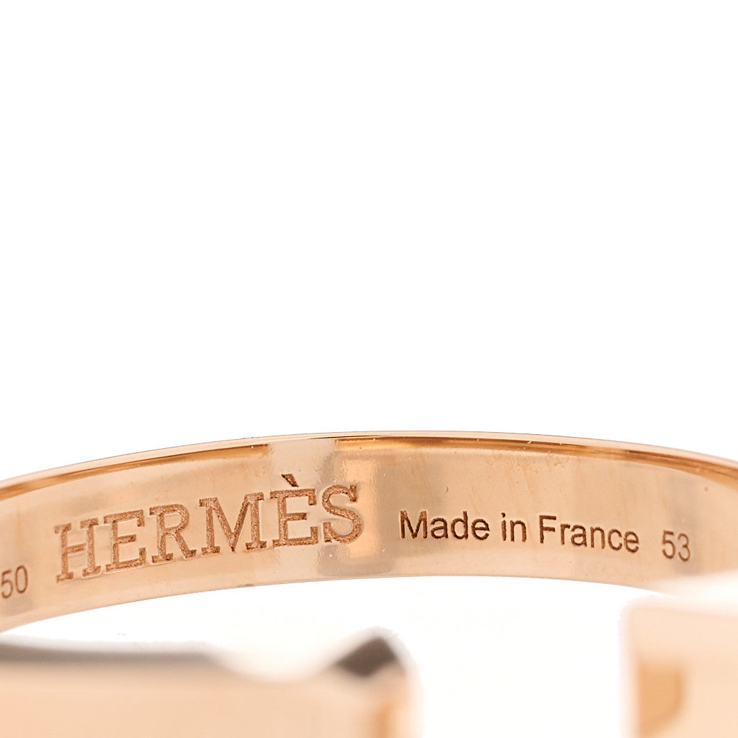 18K Rose Gold PM Clou de Forge Ring 53 6.25