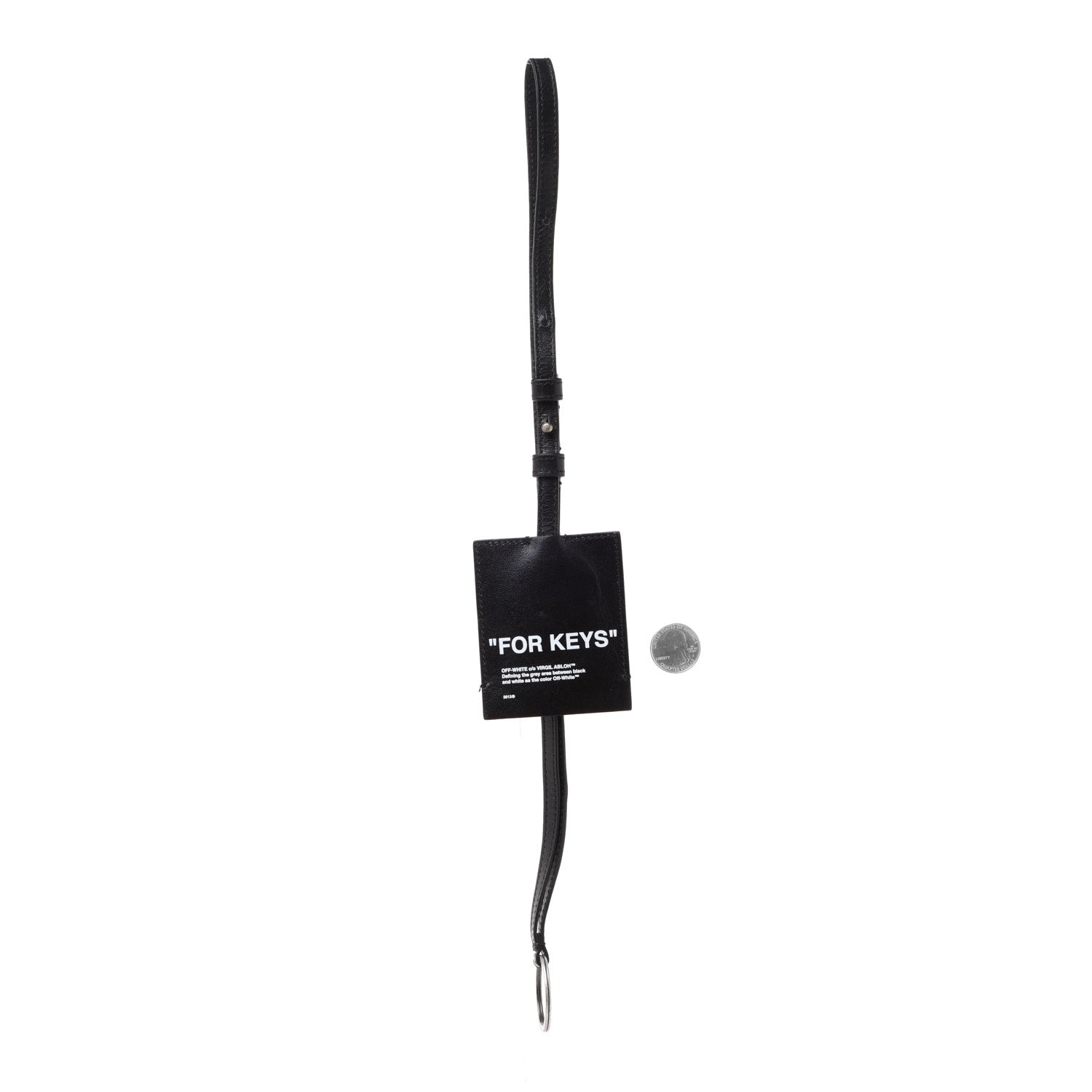 Off-White Calfskin For Keys Keychain Black 2 of 5