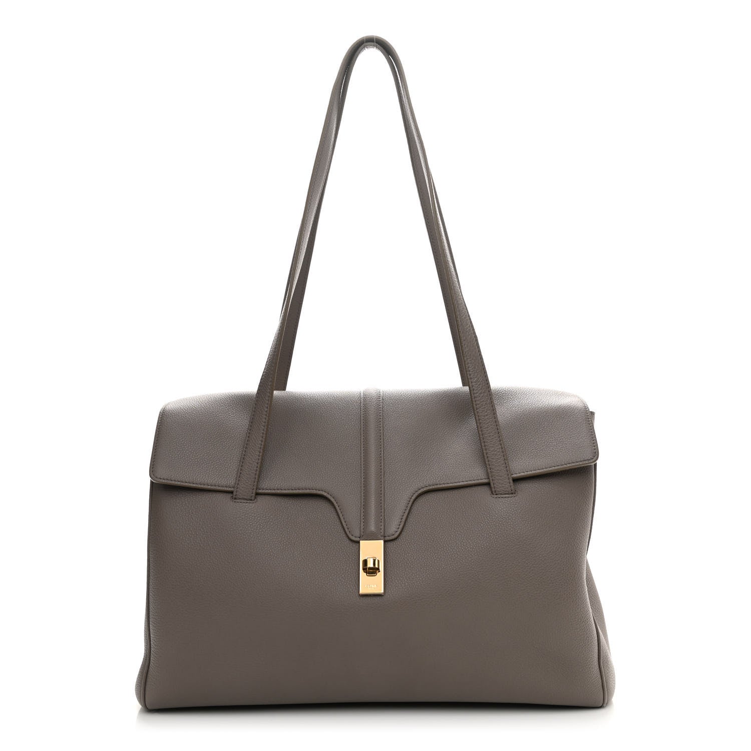Celine Supple Grained Calfskin Large Soft 16 Bag Pebble 1 of 9