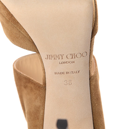 Jimmy Choo Suede Lagoon Sandals 38 Whisky 7 of 7