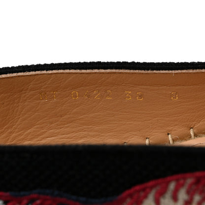 Christian Dior Canvas Mille Fleurs Embroidered Granville Espadrille 38 Multicolor 7 of 8