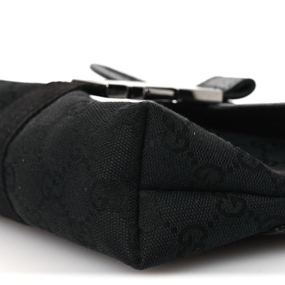 Gucci GG Monogram Web Buckle Belt Bag Black 10 of 11