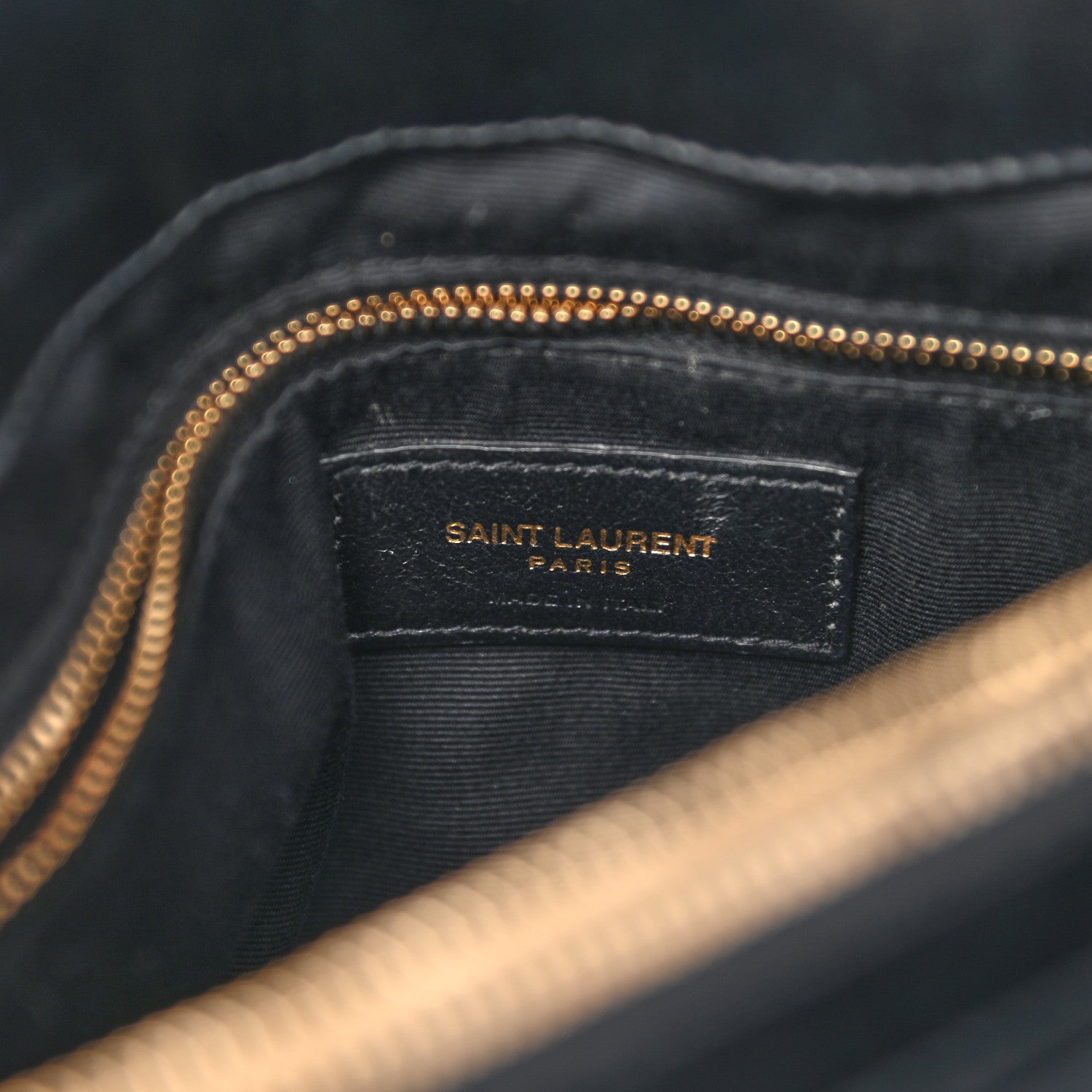 Saint Laurent Calfskin Y Quilted Monogram Medium Loulou Chain Satchel Black 6 of 15