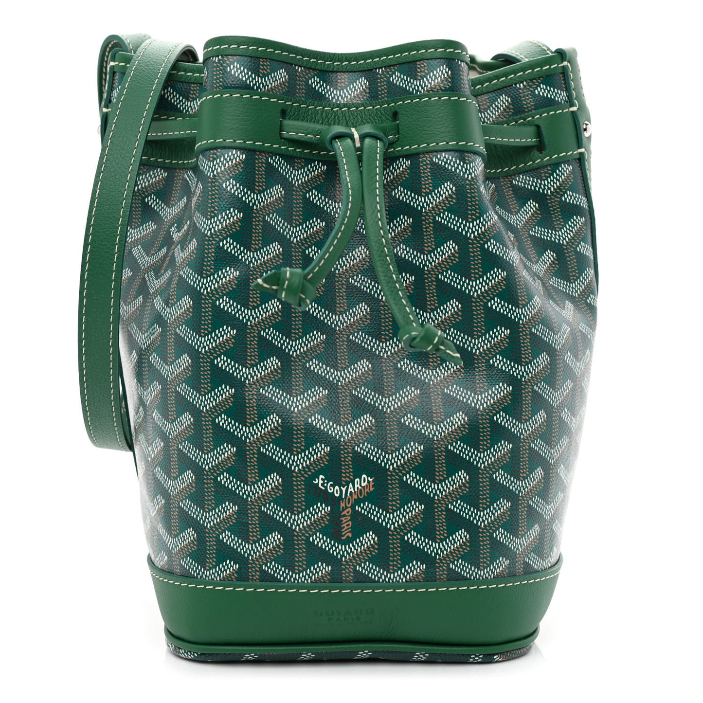 Goyardine Petit Flot Bucket Bag PM Green